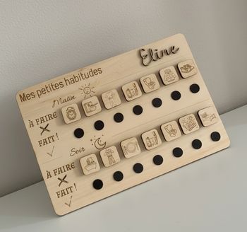 tableau routine montessori / tâches