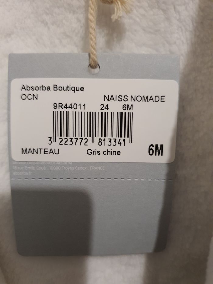 Manteau Absorba neuf - photo numéro 5