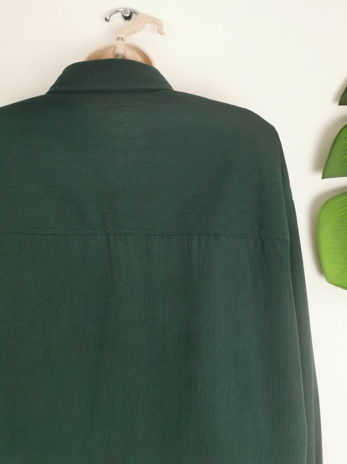Chemise vert sapin effet velours côtelé Shein Taille L - 40/42 - photo numéro 6