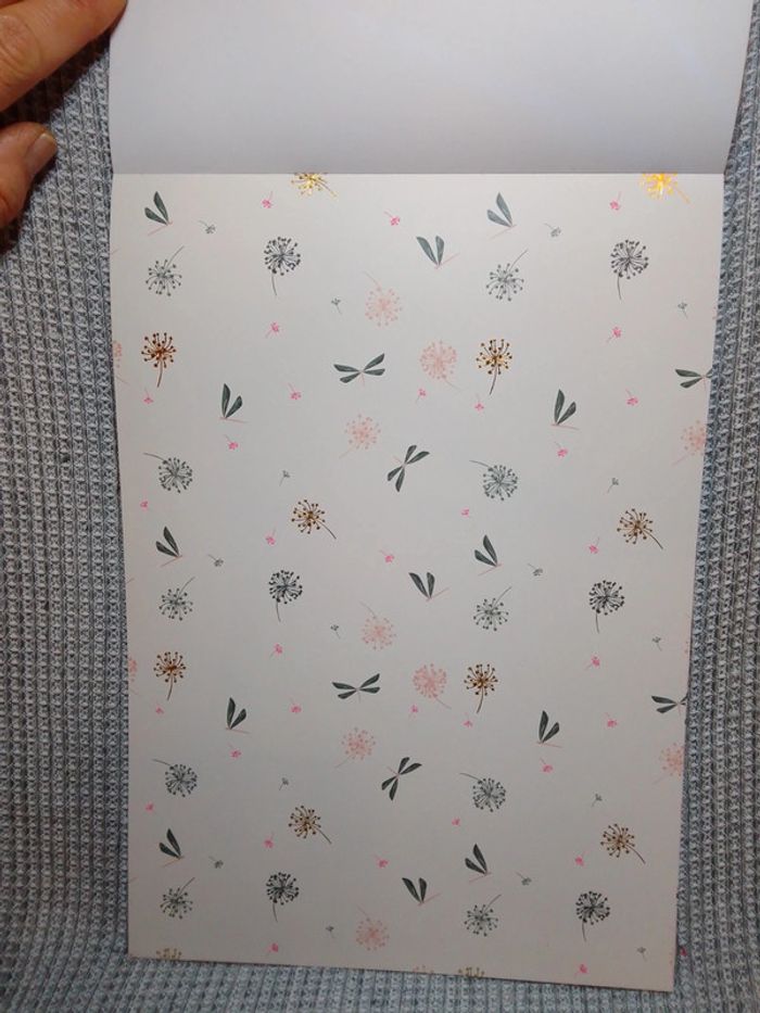 Bloc de papier création design "Flowers"/ Scrapbooking - photo numéro 4