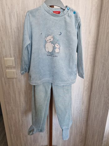 Ensemble pyjama 2 pièces enfant 3 ans Tissais Coton Polyester