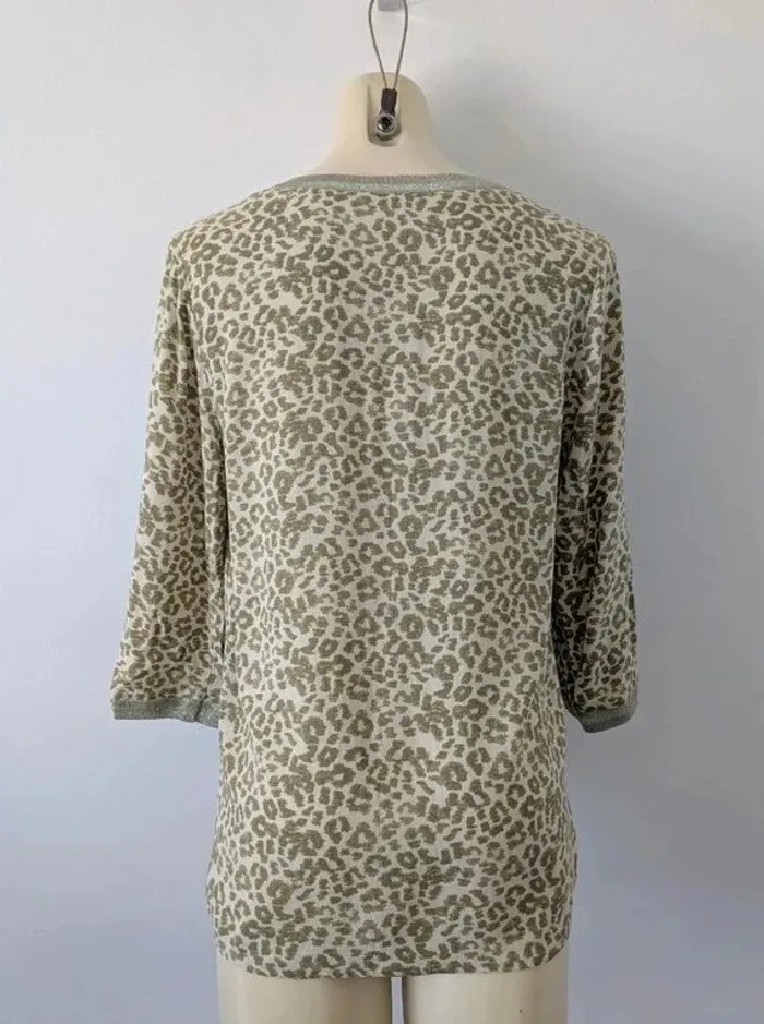 Blouse d'été léopard - Sud Express - taille M - photo numéro 2