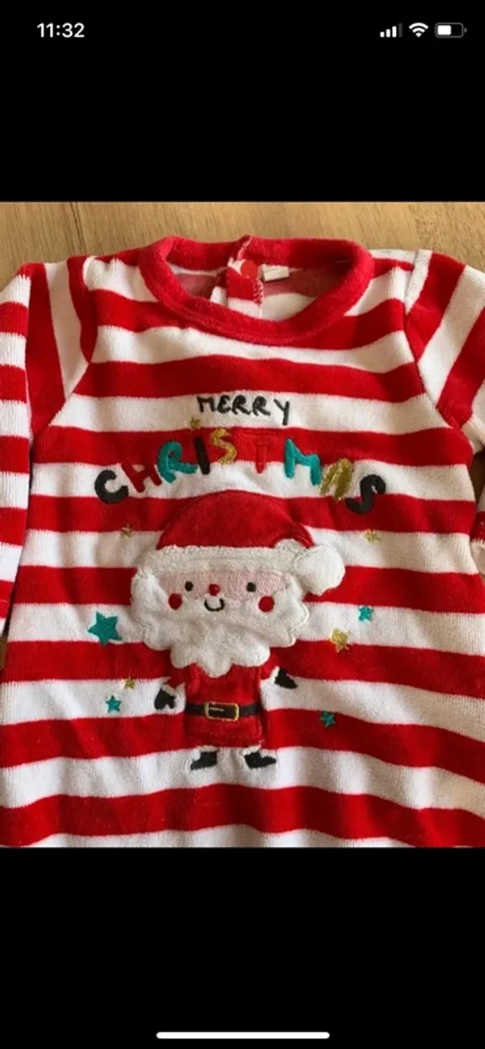 Lot pyjamas bodies Noël 🎅 taille 6 mois - photo numéro 4