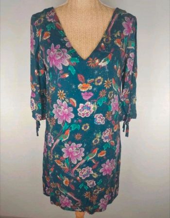 Robe Promod fleuri manches 3/4