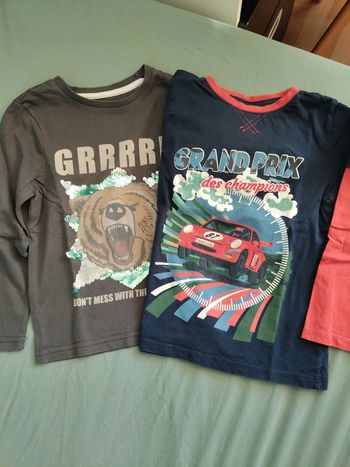 2 t-shirts manches longues