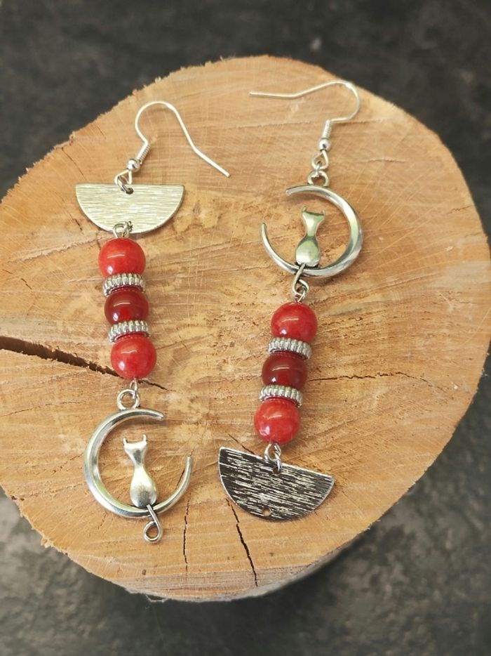 Boucles d'oreilles asymétriques - photo numéro 3