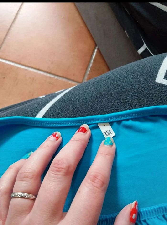 Haut bleu turquoise T8XL - photo numéro 3