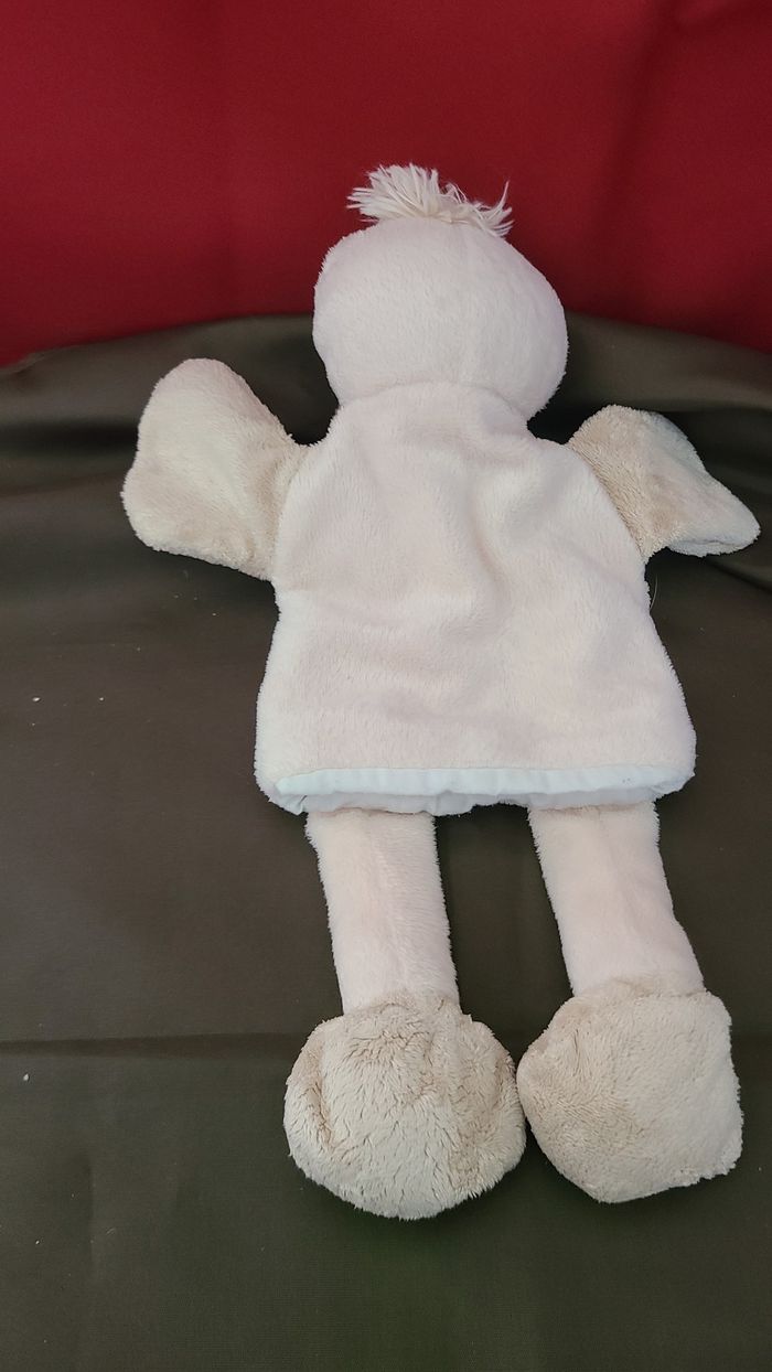 Doudou Marionnette Canard Marron Beige Baby Nat' - photo numéro 3