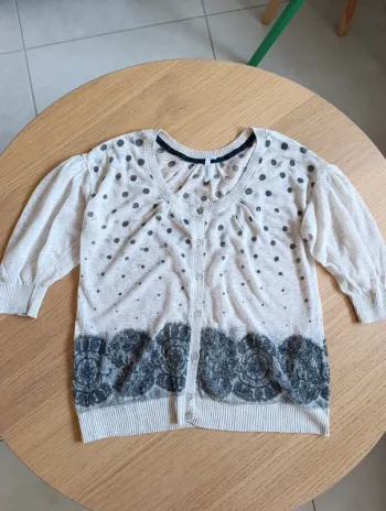 Gilet blouse  Et compagnie lin taille 38