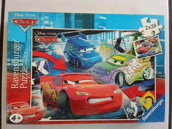 2 puzzles Cars de 20 pièces 4 ans et +