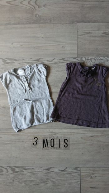 Lots deux robe 3mois
