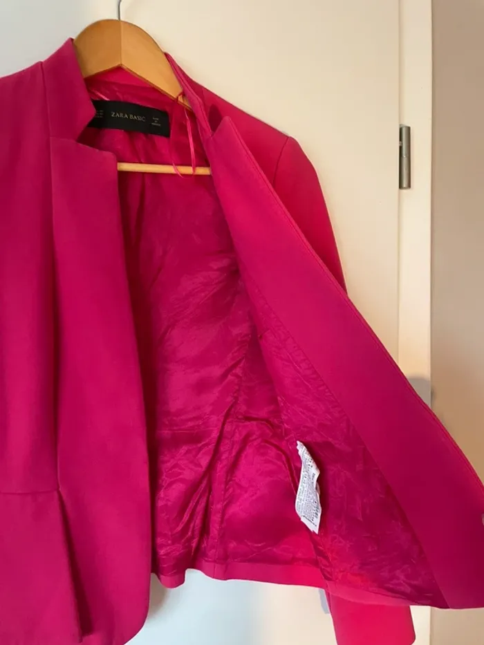 Blazer rose foncé Zara - photo numéro 4