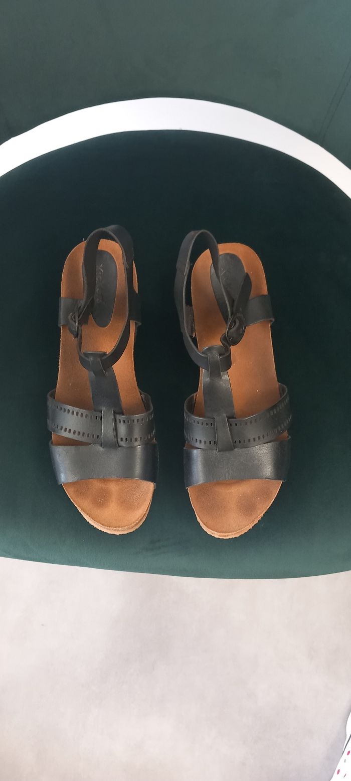 Sandales noir kickers