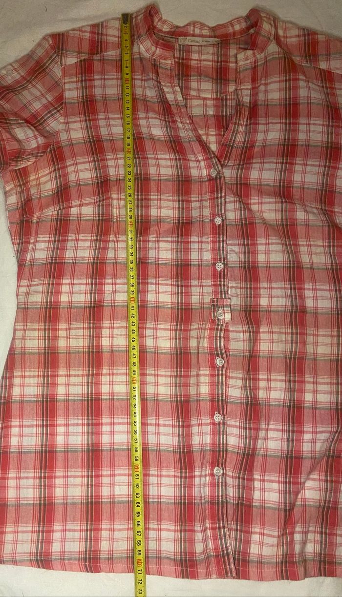 Chemise à carreaux »Gémo »manches courtes - photo numéro 4
