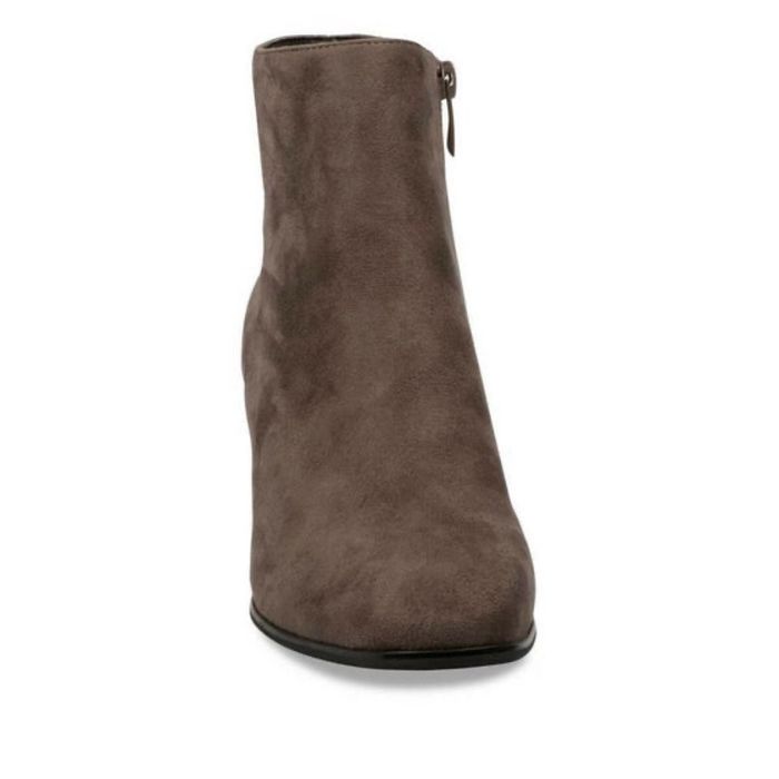 Bottines Sinéquanone Grise Daim Fermeture éclair Femme Taille 39 - photo numéro 4