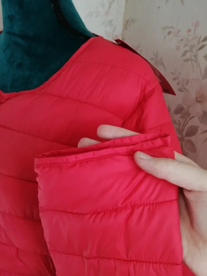 Doudoune rouge matelassée col arrondie avec poches fermées / kiabi / (44) - photo numéro 6