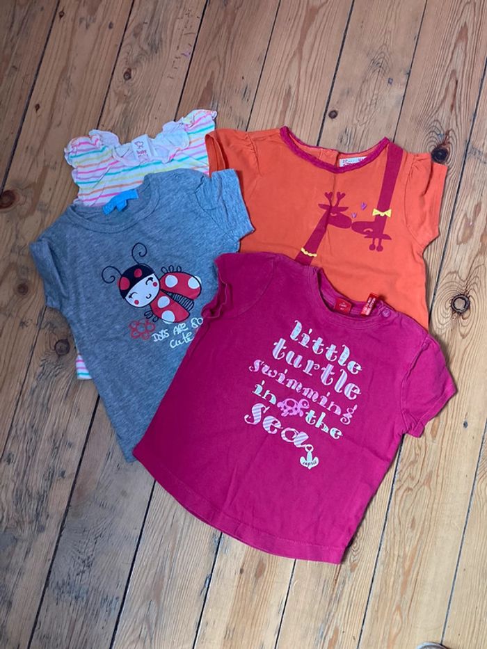 Lot de 4 t-shirt 12 mois
