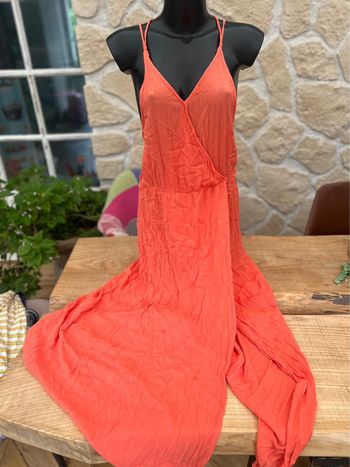 Robe taille 40 L longue irait orange woman only été débardeur