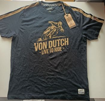T-shirt Von Dutch " Live to ride "