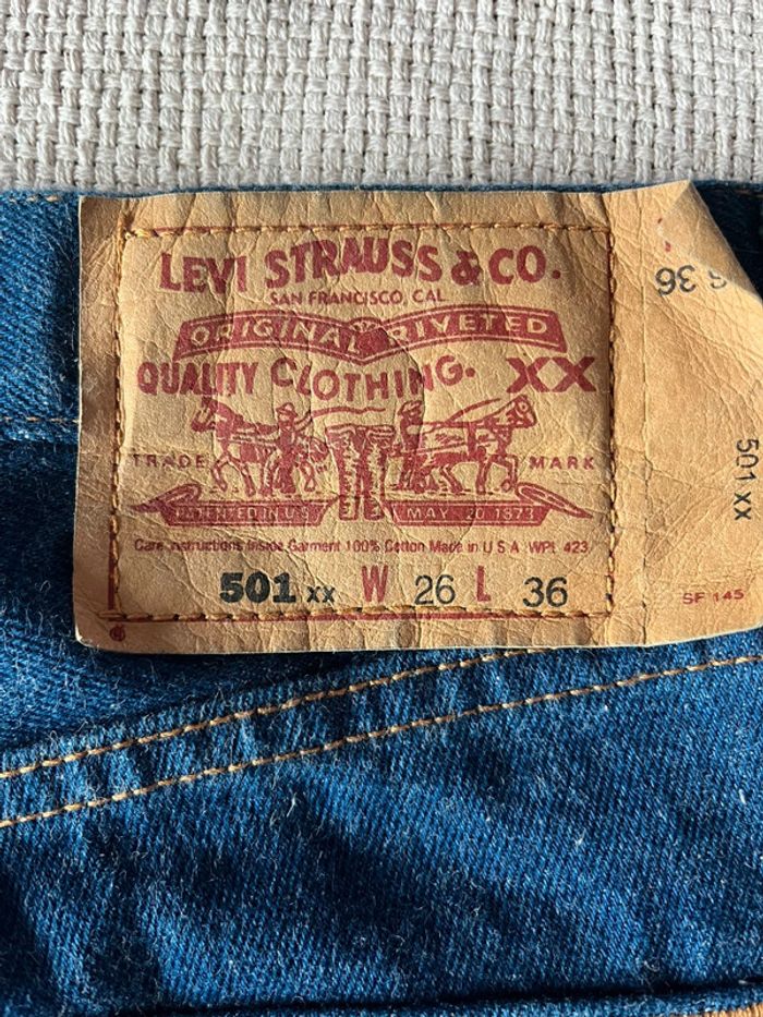 Jean Levi’s 501 XX vintage made in USA wpl 424 bouton 420 neuf - photo numéro 5