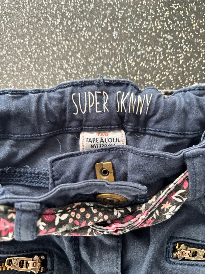 TAO - jean super skinny bleu fille 8 ans - photo numéro 3