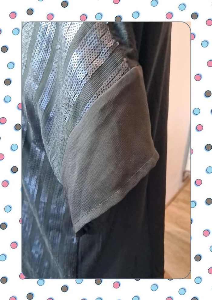 Haut femme XL – Jamais porté – Sequins & voile transparent - photo numéro 6