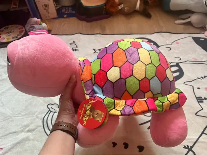 Peluche tortue rose neuf - photo numéro 3