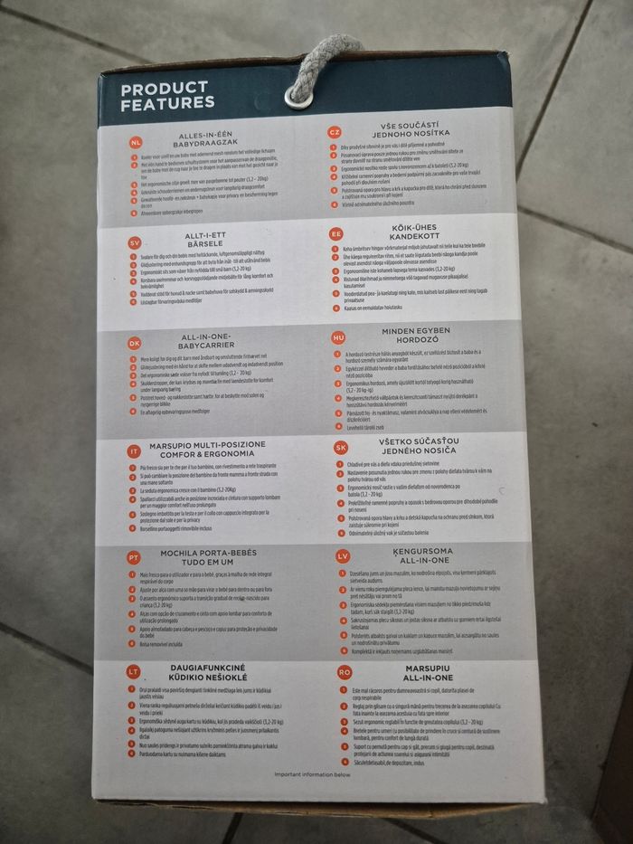 Porte-bébé Ergobaby Omni 360 Mesh Pearl Grey, Neuf - photo numéro 6