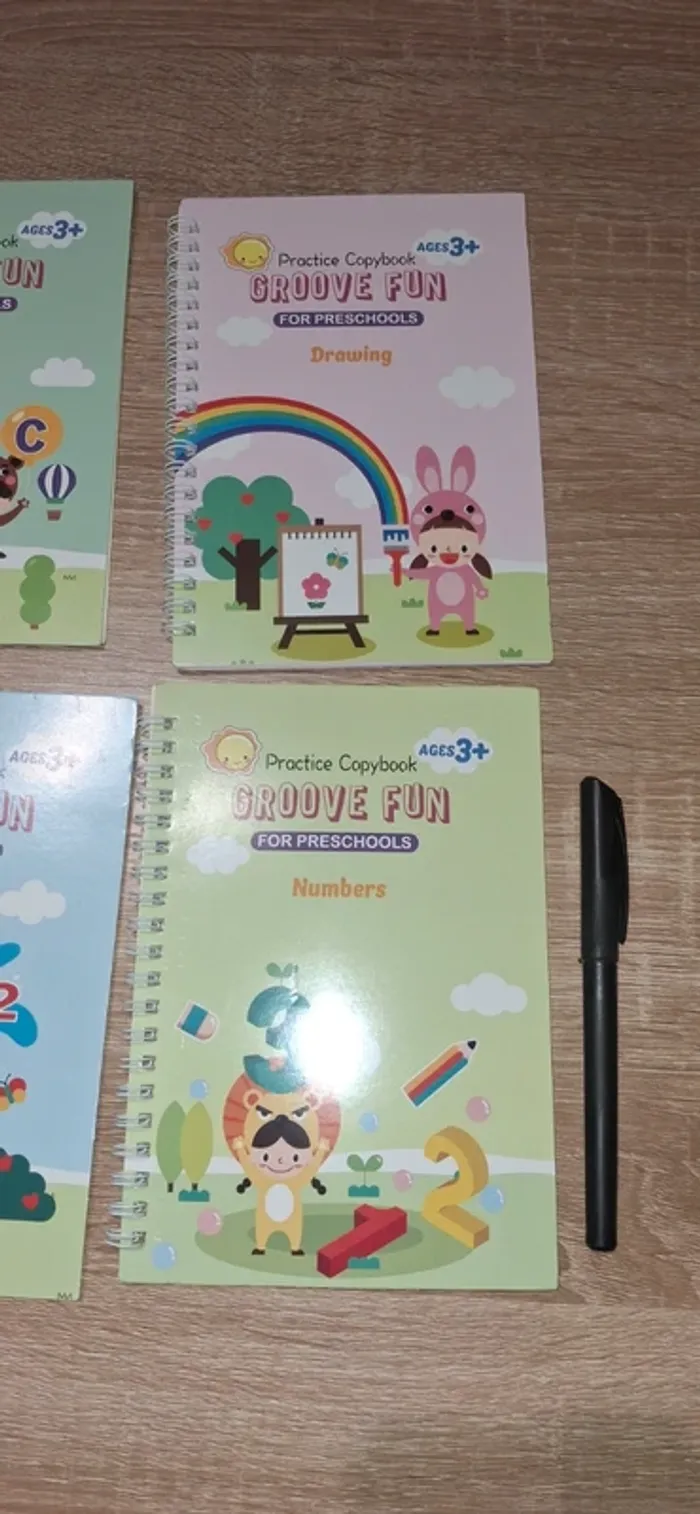 🌟 Ensemble de 4 Cahiers d'Exercices "Groove Fun" pour Enfants 🌟 - photo numéro 3