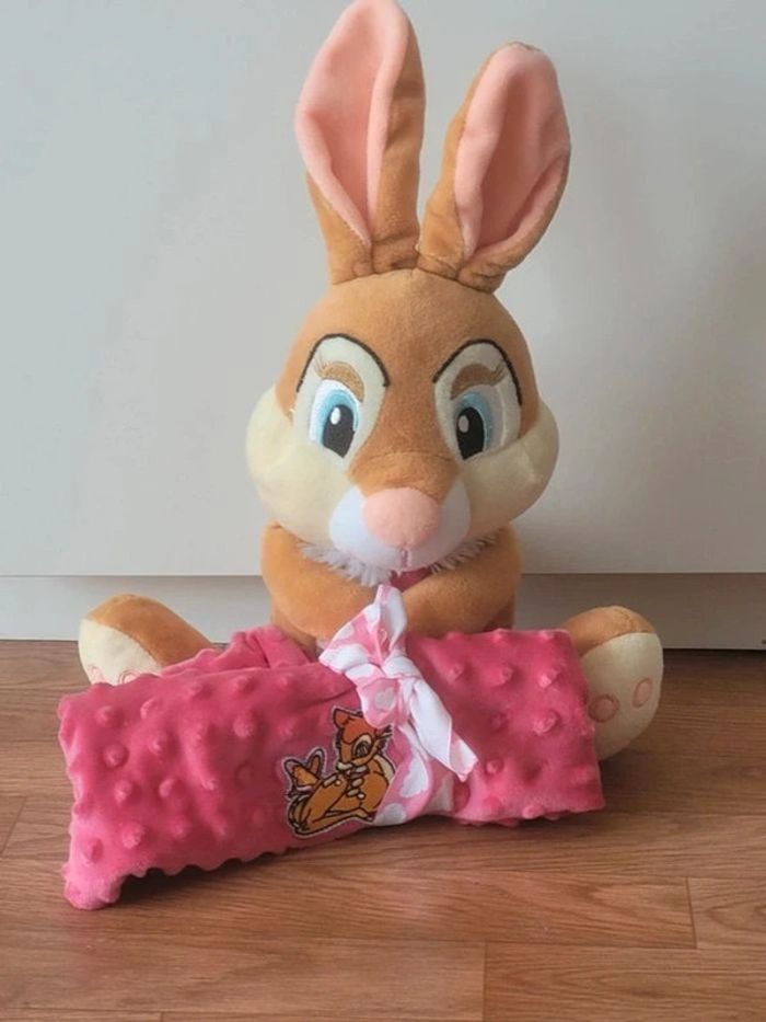 Peluche doudou Miss Bunny Disney Bambi & Panpan - photo numéro 2