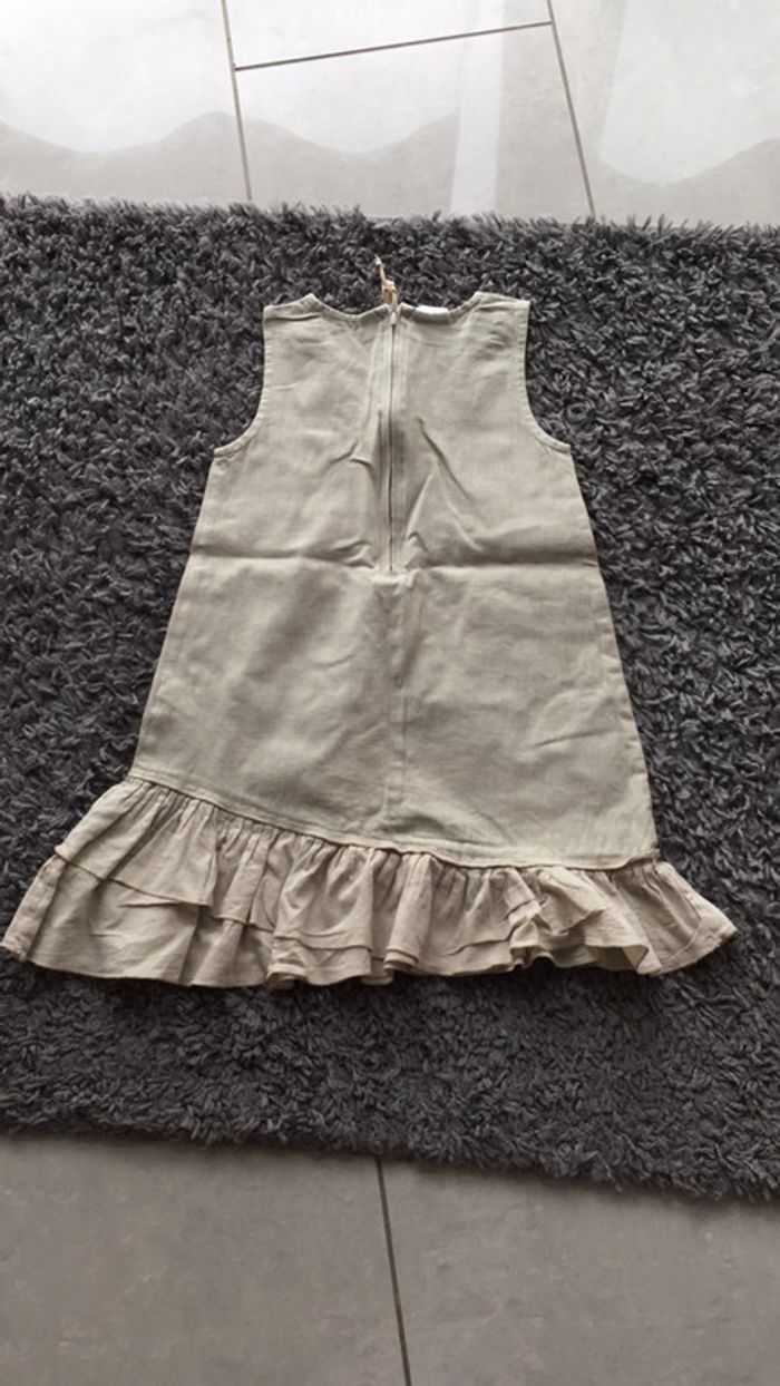 Robe lin beige 5 ans Kiabi - photo numéro 4