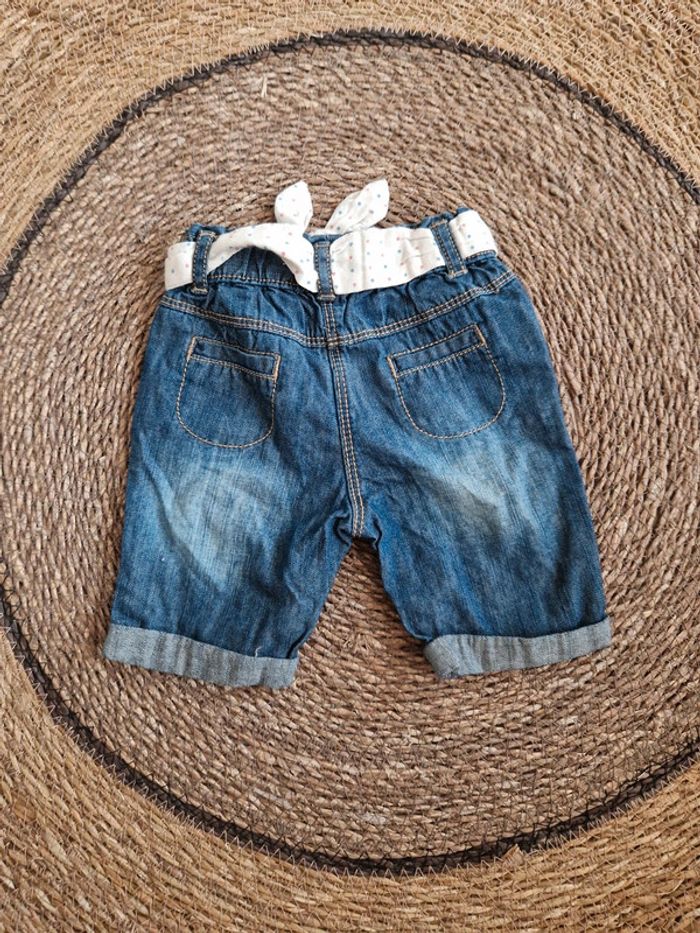 Joli short en jean ObaÏbi taille 6 mois - photo numéro 2