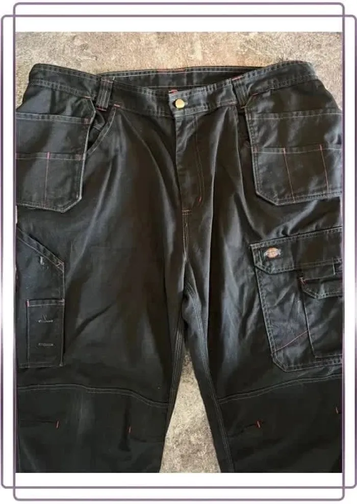 Pantalon carpenter bricolage noir taille 50 Dickies Pantaloni neri Schwarze DIY-Zimmermannshose - photo numéro 5