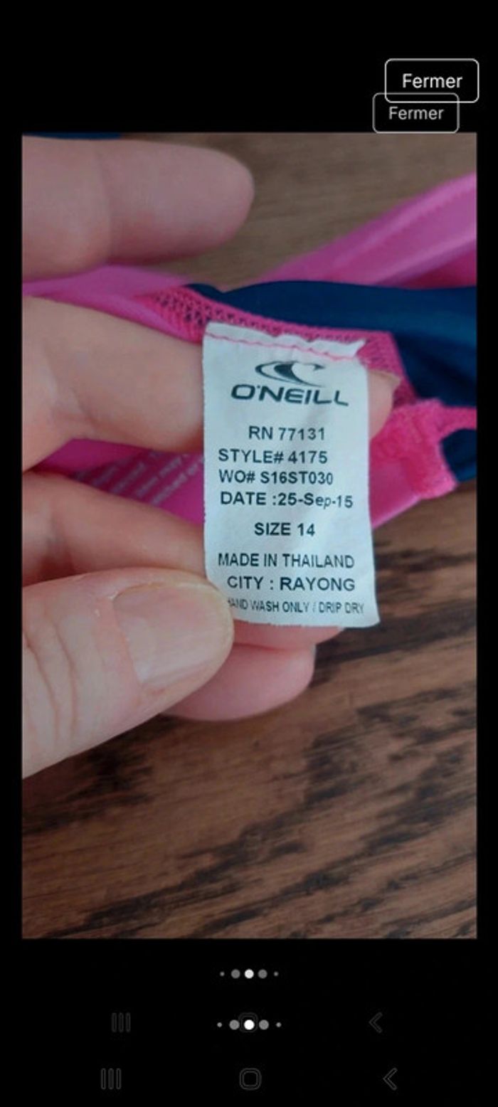 T-SHIRT protection 50+solaire O'neill UVB UVA - photo numéro 12