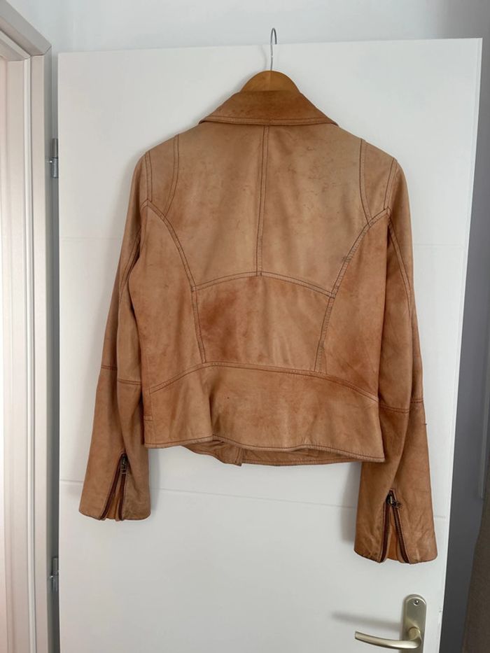 Veste en cuir véritable - photo numéro 5