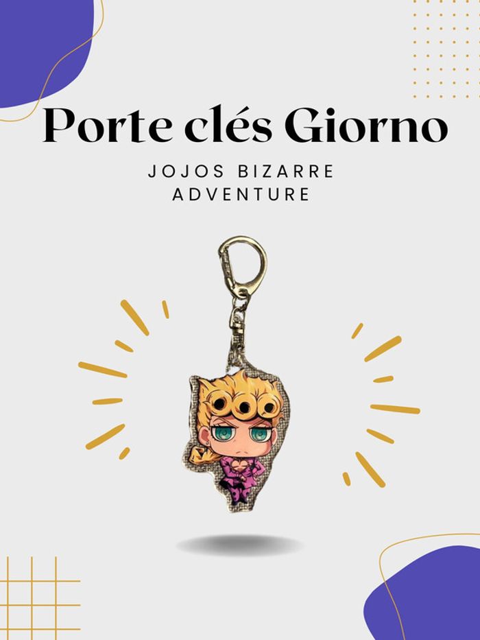 Porte clés Giorno JJB Jojos Bizarre Adventure
