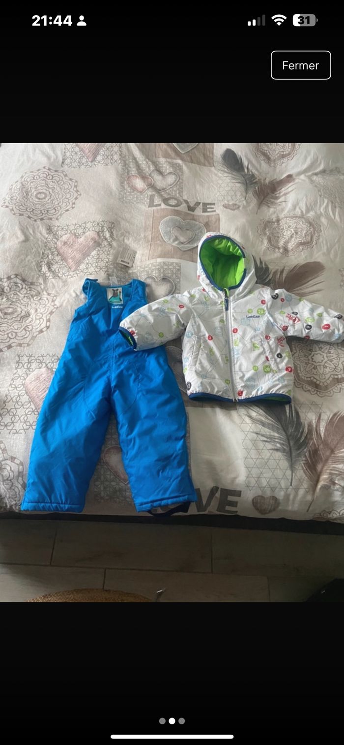 Salopette de ski avec manteau réversible - photo numéro 2
