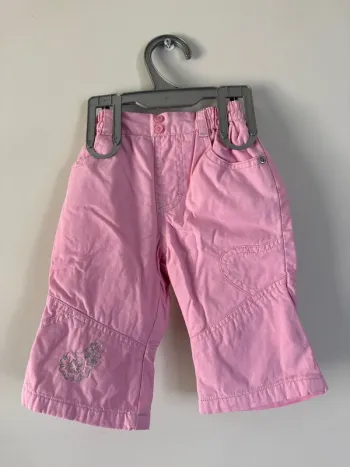 👖pantalon rose épais avec doublure - bébé fille - 6 mois - Tissaia -bon état