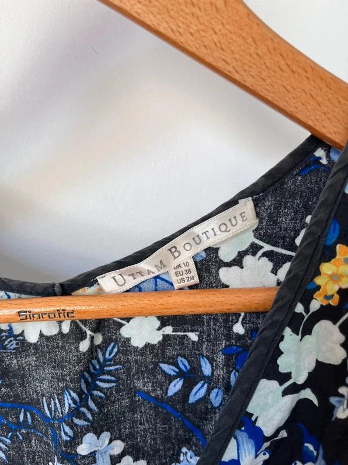 Robe bleue portefeuille - photo numéro 4