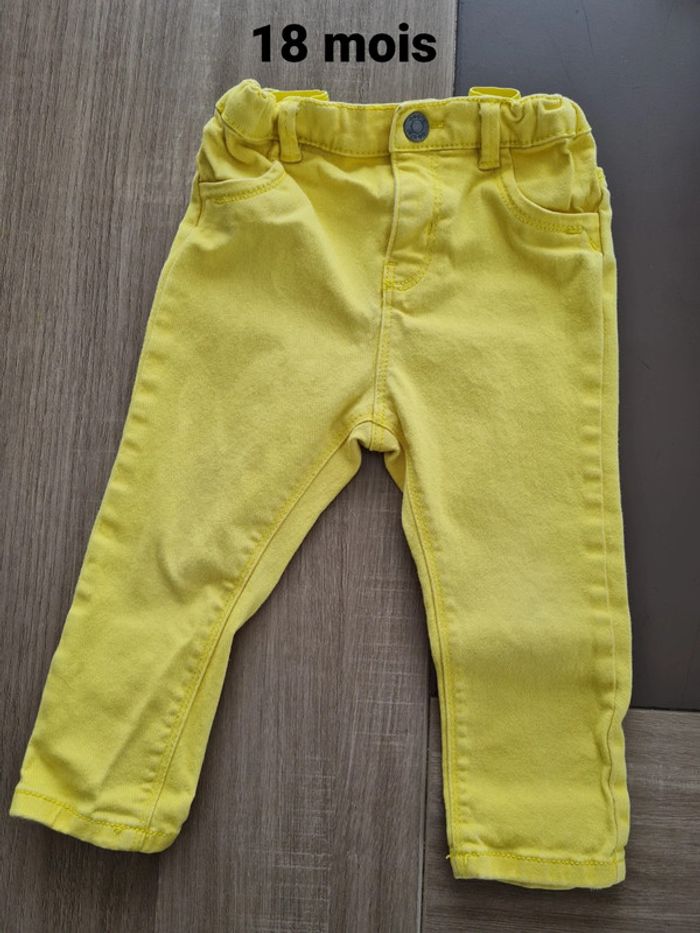 Pantalon jaune 18 mois obaïbi
