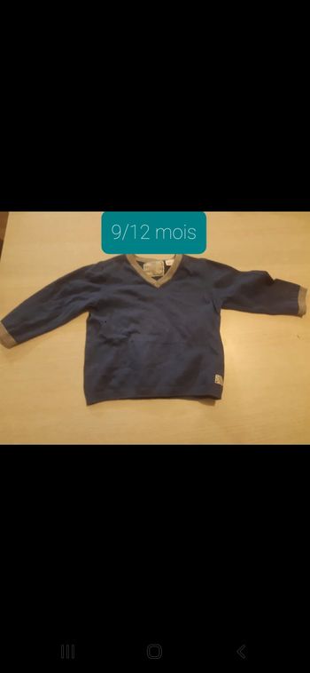 Pull 9/12mois