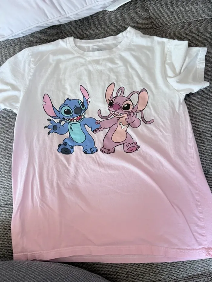 TEE shirt fille stitch et Angel