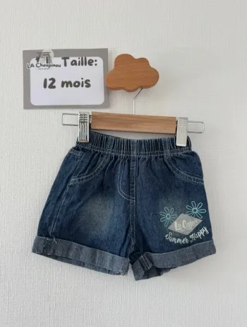 Short en jean - taille 12 mois 🌸