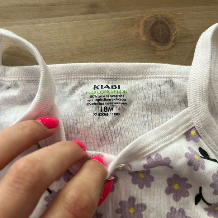 Lot 2 Body sans manche Kiabi 18 mois - photo numéro 3