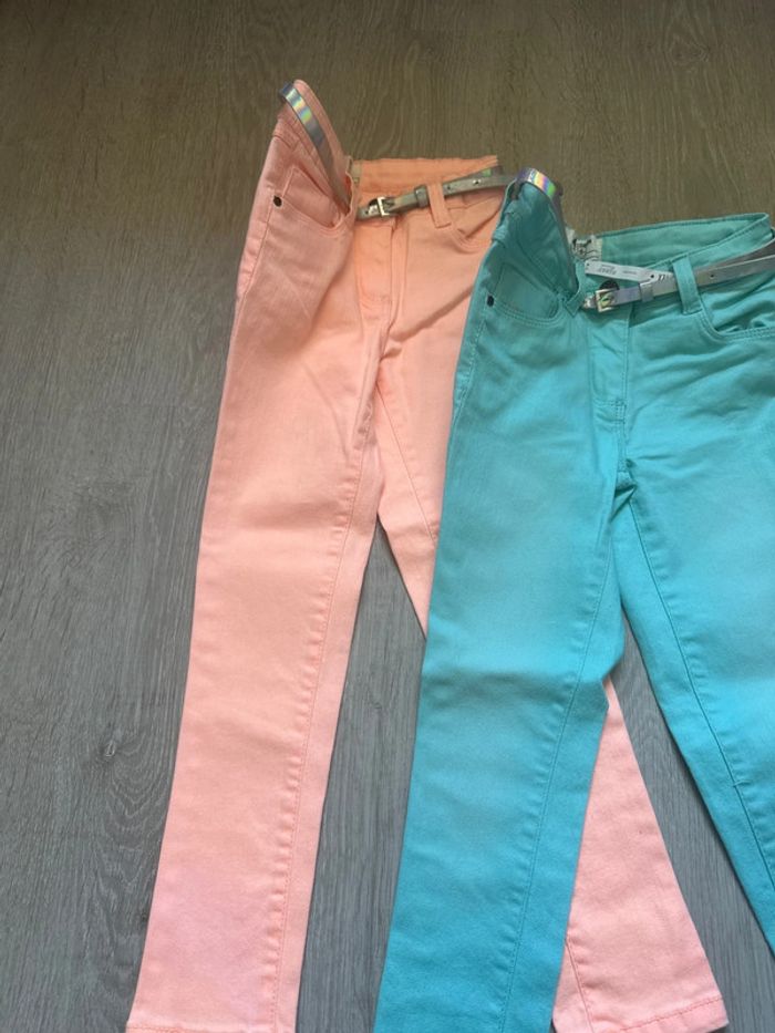 Lot de 2 pantalon skinny fille 6-7 ans - photo numéro 3
