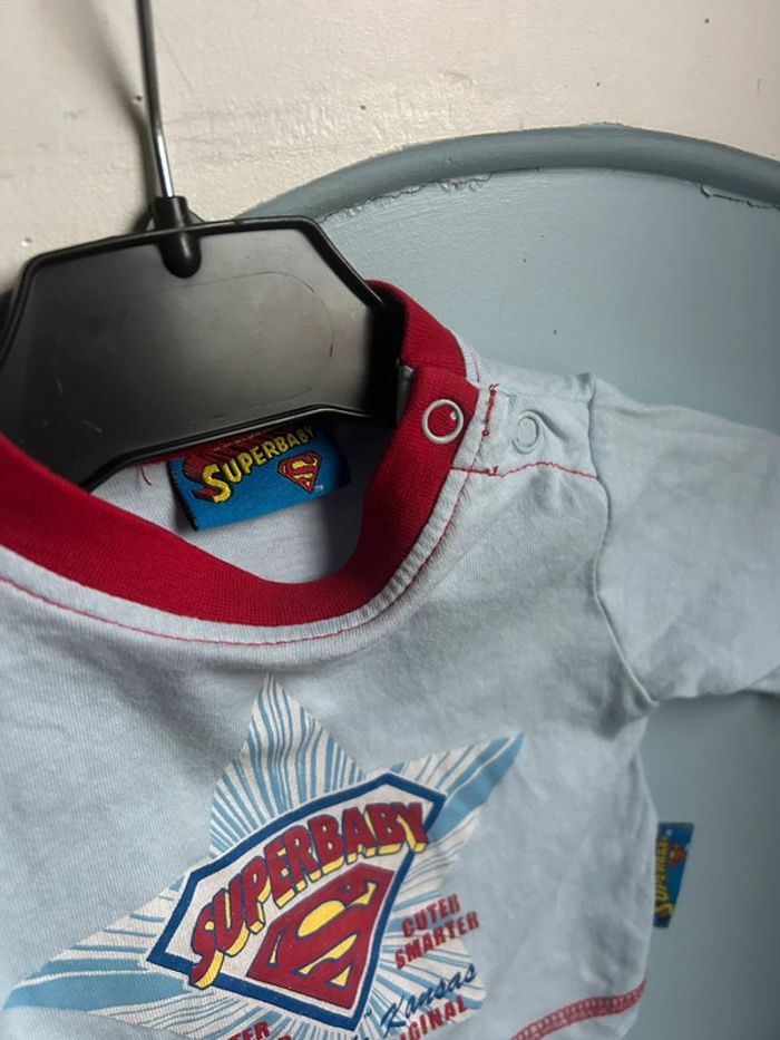 Tee shirt manches longues super baby . 1 mois - photo numéro 4