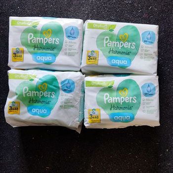 4*3=12  lingette Pampers harmonie