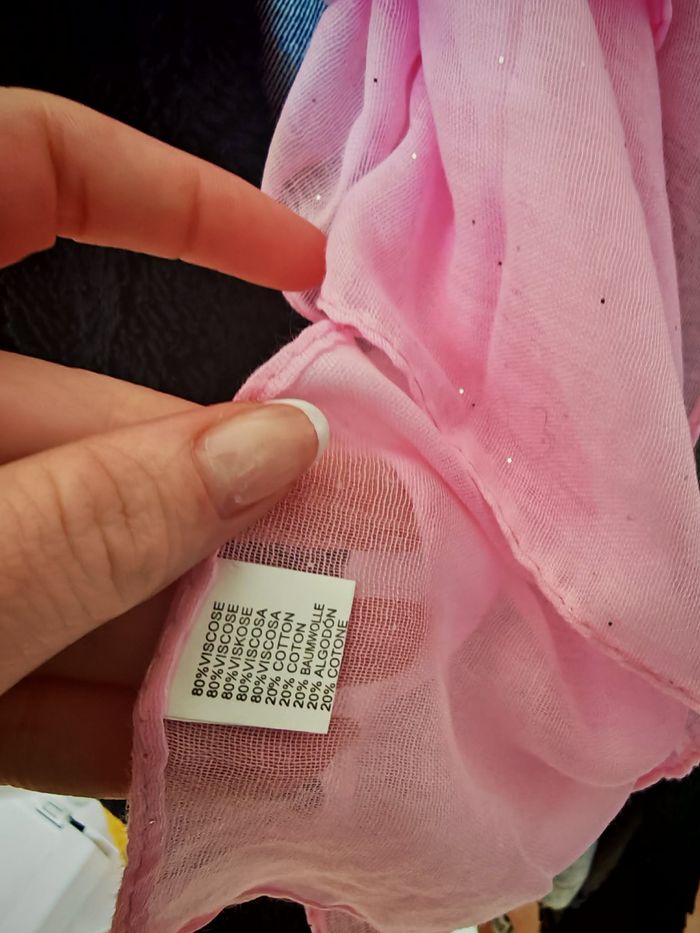 Écharpe paillettes - Rose Frais - photo numéro 2