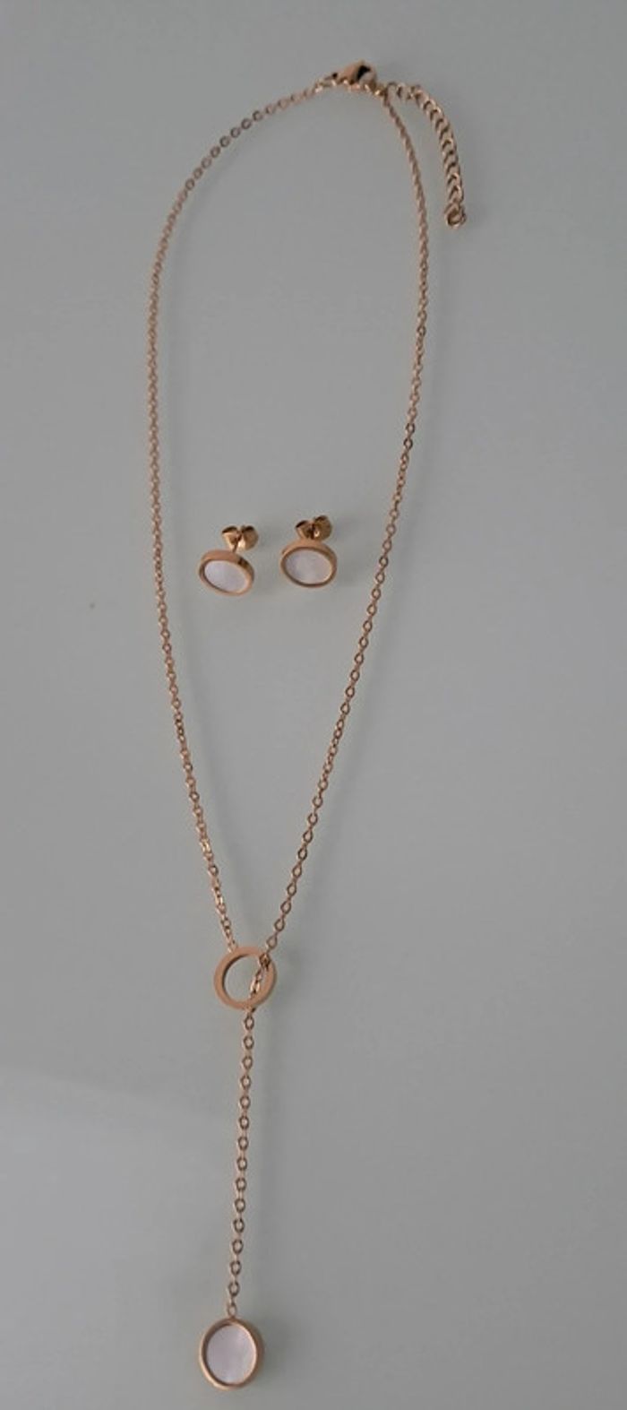 Parure collier y acier inoxydable - photo numéro 6