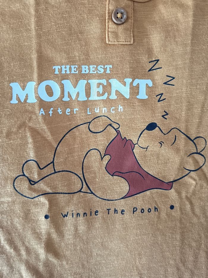 👕 T Shirt Enfant Winnie L'Ourson 🧸🍯 Unisexe - 12 Mois / Disney Baby - photo numéro 3